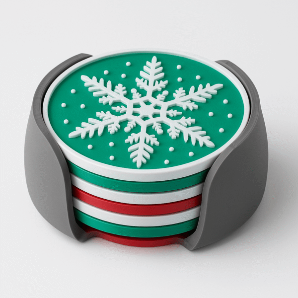 Snowflake Christmas Coaster Set (6-Pack)