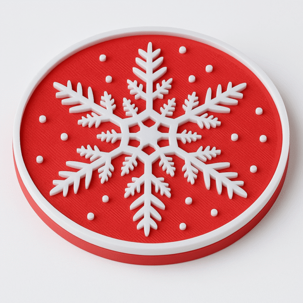 Snowflake Christmas Coaster Set (6-Pack) - Image 4