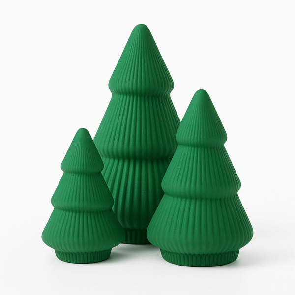Ribbed Christmas Tree Set of 3 - Image 4