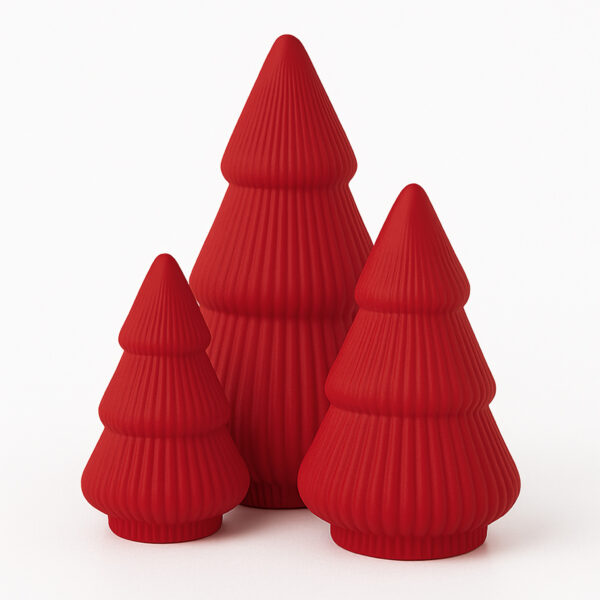 Ribbed Christmas Tree Set of 3 - Image 5
