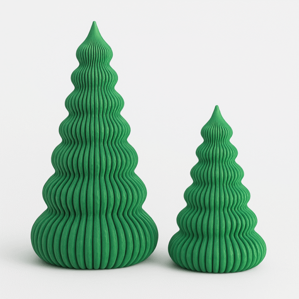 Ribbed Christmas Tree Duo - Image 4