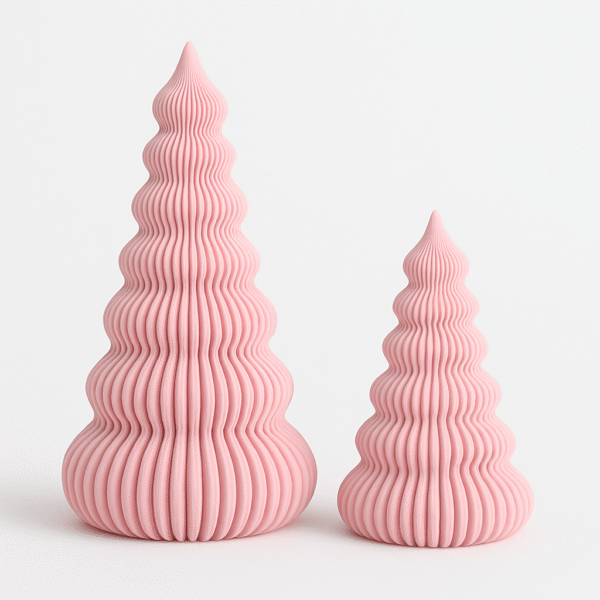 Ribbed Christmas Tree Duo - Image 3