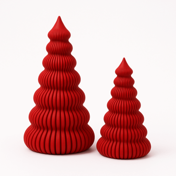 Ribbed Christmas Tree Duo - Image 5