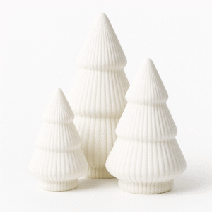 Ribbed Christmas Tree Set of 3